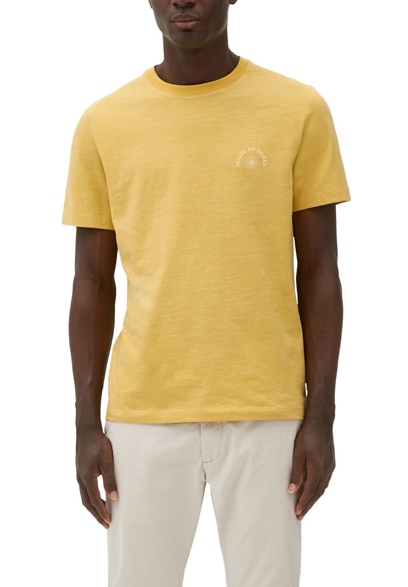 S.Oliver MIT BACKPRINT - T-Shirt Print - Zitrone