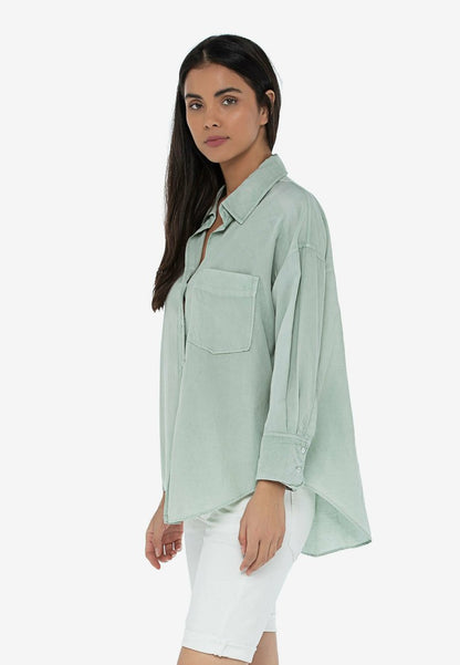 True Religion Hemdbluse - Loden