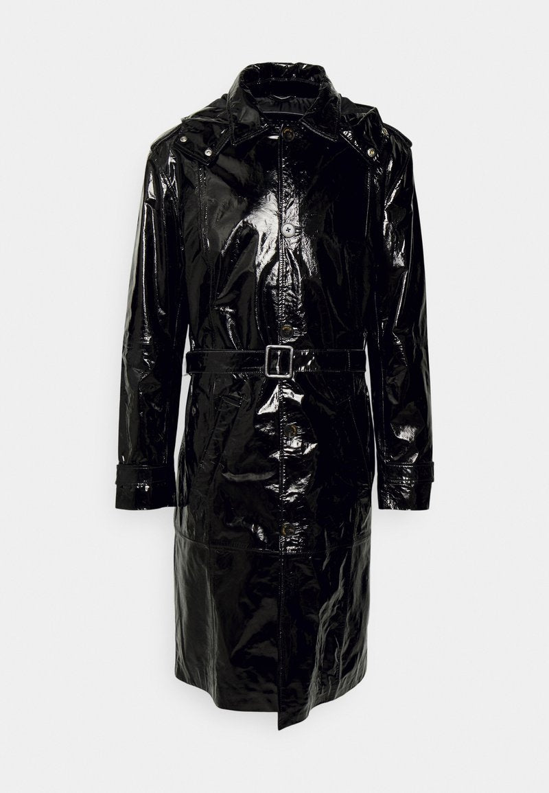  ZACH - Klassischer Mantel - Black Patent