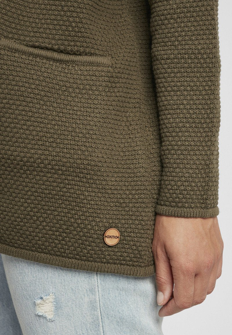 OXMO OXHILDA - Strickjacke - Ivy Green