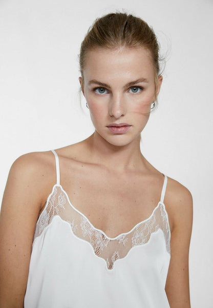 Stradivarius TRIMMED - Top - White