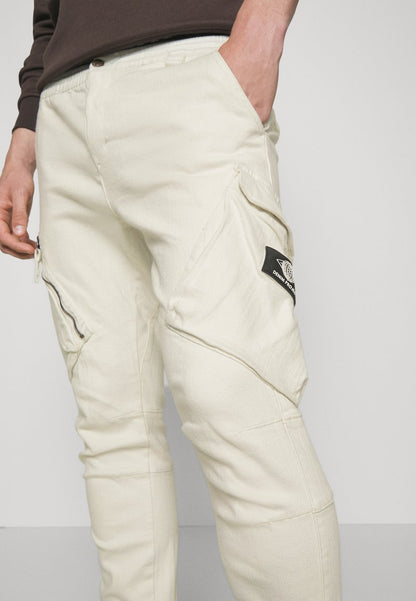 Denim Project UTILITY PANT UNISEX - Cargohose - Light Grey