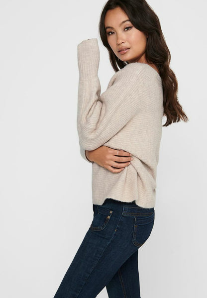 ONLY ONLDANIELLA L/S NOOS - Jumper - Ecru