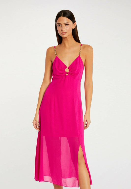MORGAN STRAPS WITH CHAINS - Freizeitkleid - Rose