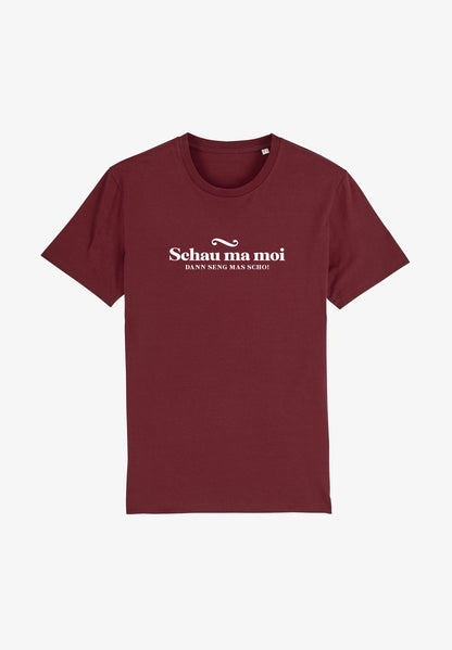  SCHAU MA MOI DANN SENG MAS SCHO - T-Shirt Print - Teal Monstera