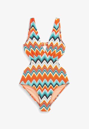 Next TUMMY CONTROL RUFFLE BANDEAU STANDARD - Badeanzug - Fruit Print