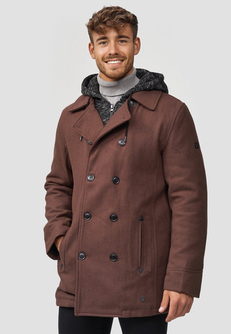 Indicode Jeans Kurzmantel - Brown