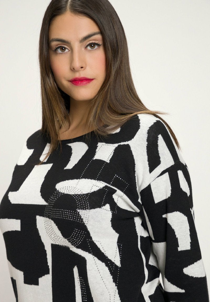 Ulla Popken Strickpullover - Blanc Cassé