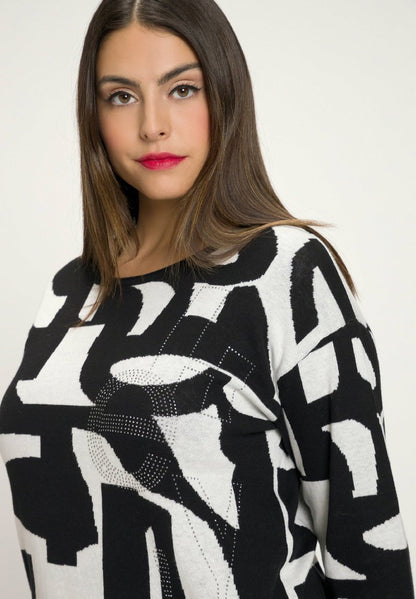 Ulla Popken Strickpullover - Blanc Cassé