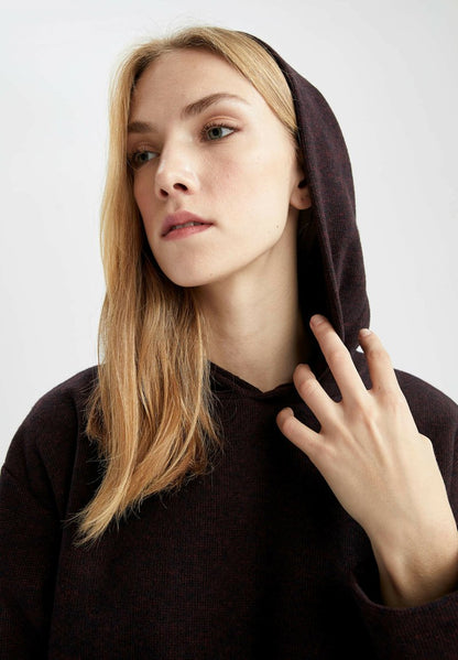 DeFacto Kapuzenpullover - Bordeaux