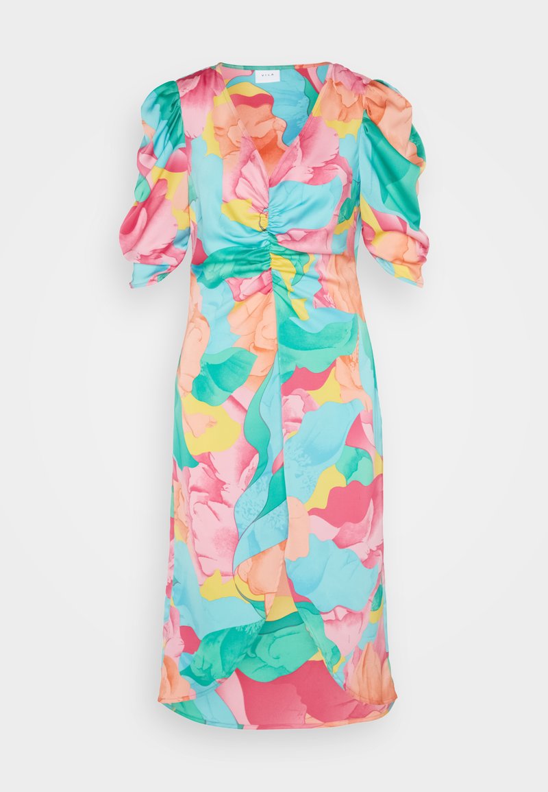 Vila VIJOHANNA MIDI DRESS - Cocktailkleid/festliches Kleid - Pink Yarrow