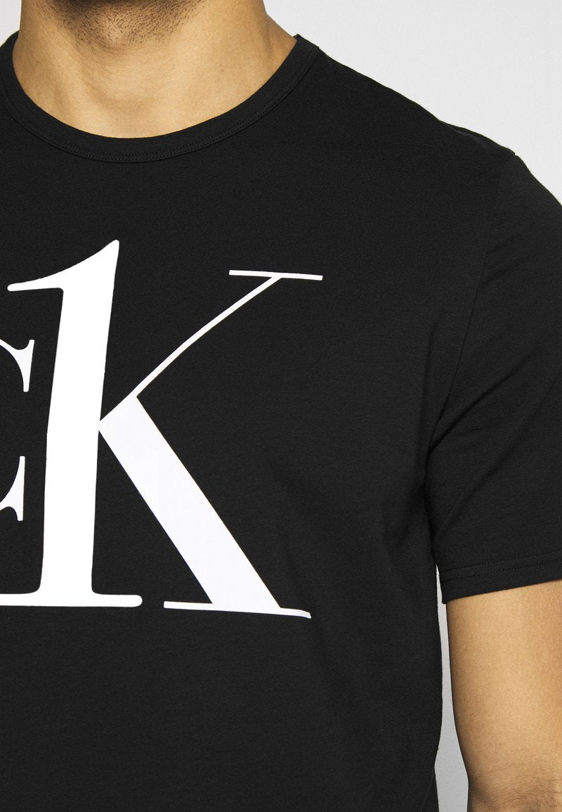 CALVIN KLEIN UNDERWEAR GRAPHIC TEES CREW NECK - Nachtwäsche Shirt - Black
