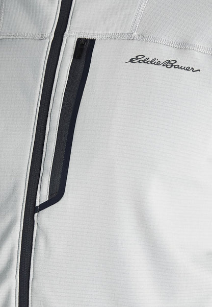 Eddie Bauer HIGH ROUTE GRID FULL ZIP - Fleecejacke - Zementgrau