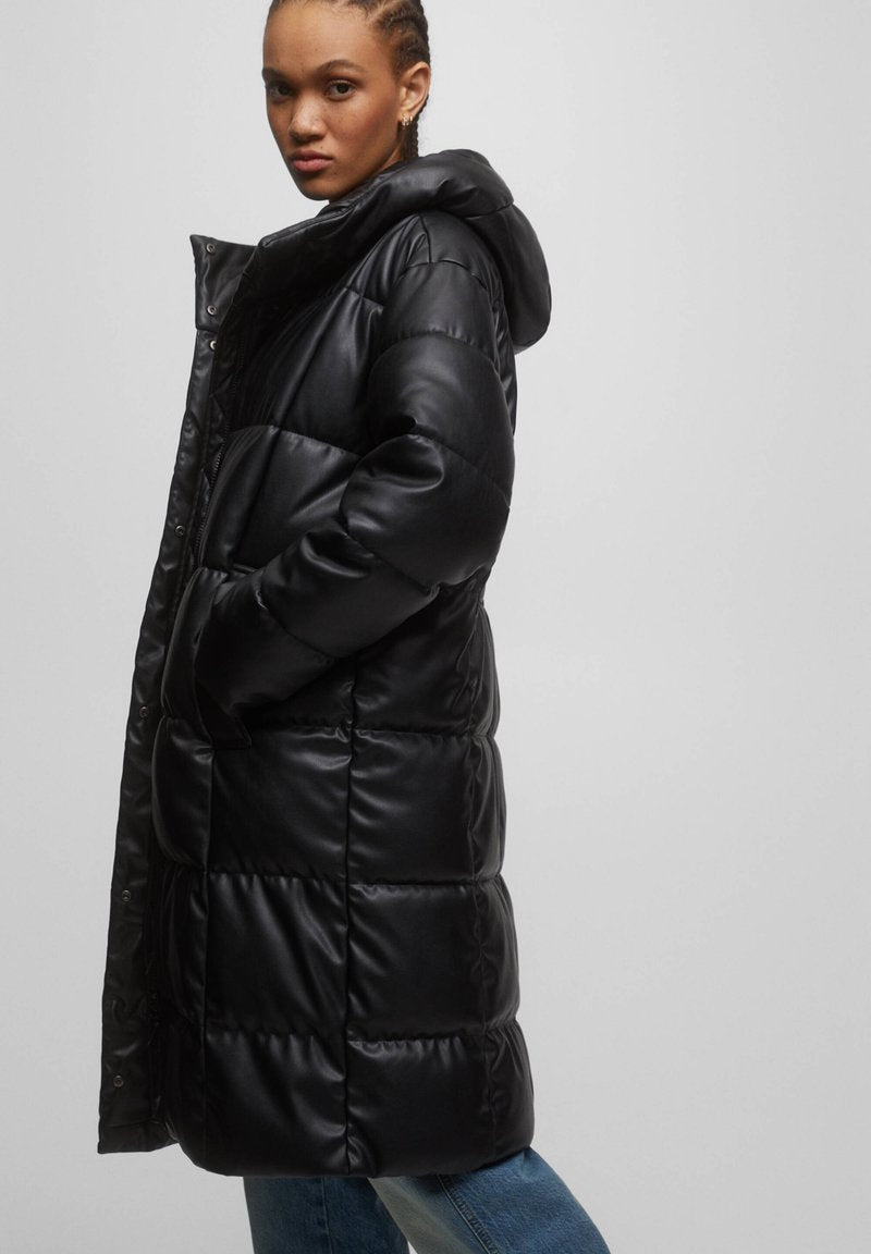 PULL & BEAR Wintermantel - Mottled Black
