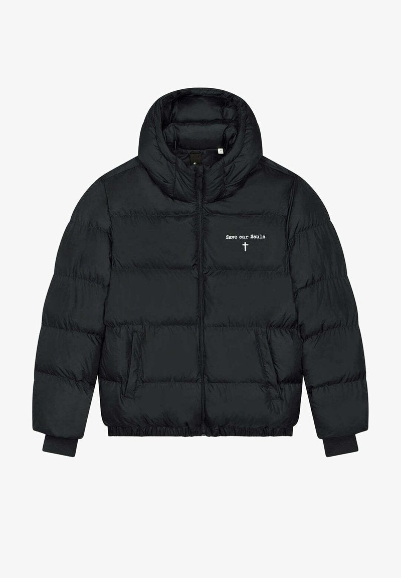  SAVE ARE SOULS EMBROIDERY PUFFER - Winterjacke - Black