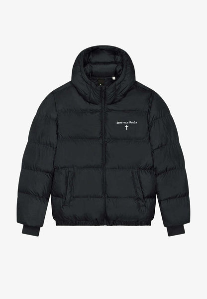 SAVE ARE SOULS EMBROIDERY PUFFER - Winterjacke - Black