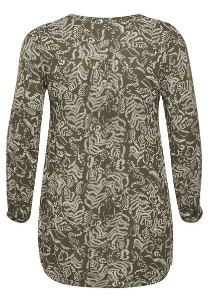  KCLISE - Bluse - Grape Leaf Leaf Print