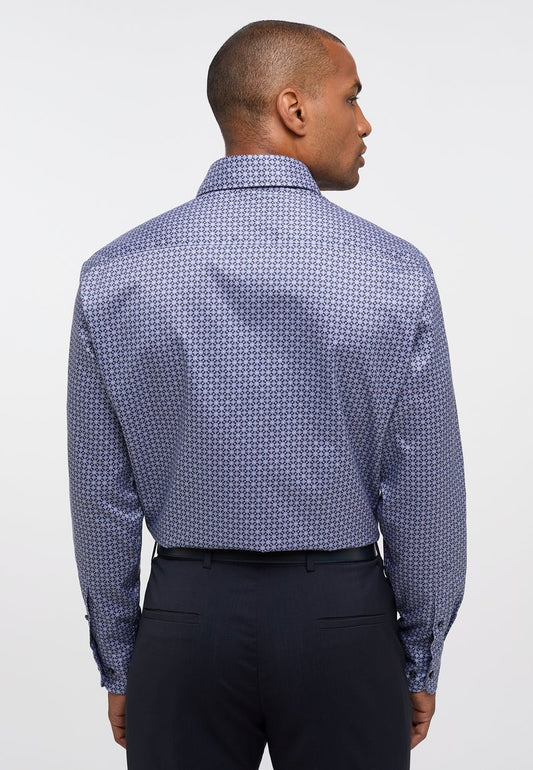 Eterna BEDRUCKTES SOFT TAILORING COMFORT FIT - Hemd - Dunkelblau