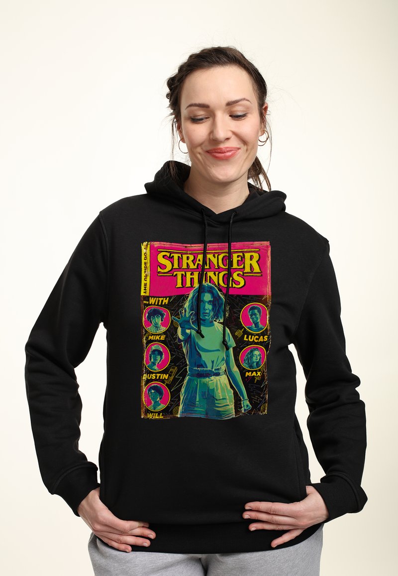 Henry Tiger STRANGER THINGS COMIC COVER - Kapuzenpullover - Black
