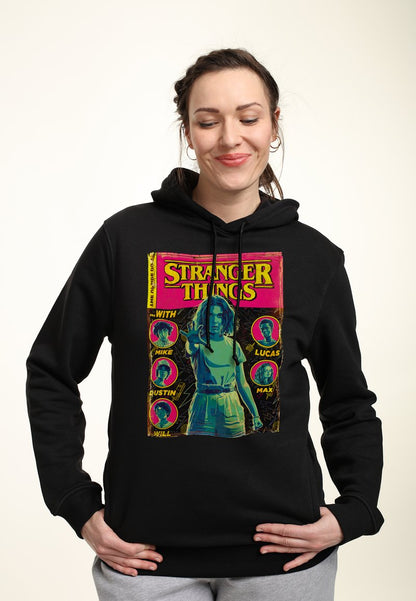 Henry Tiger STRANGER THINGS COMIC COVER - Kapuzenpullover - Black