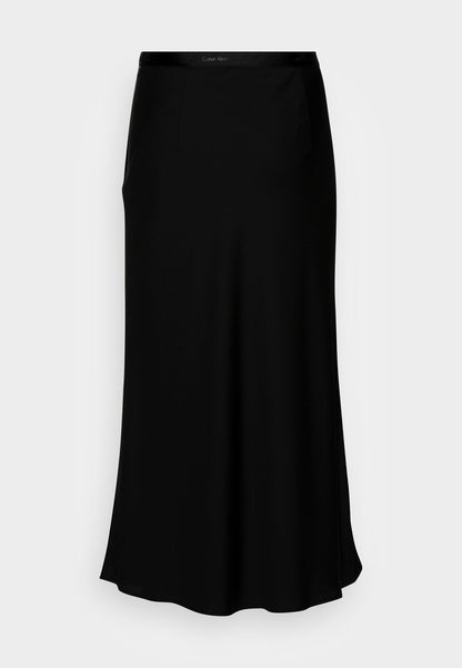Calvin Klein BIAS CUT MIDI SKIRT - A-Linien-Rock - Black