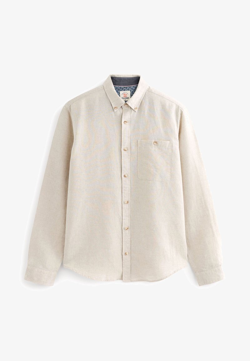 Next ROLL SLEEVE STANDARD - Hemd - Oatmeal Natural