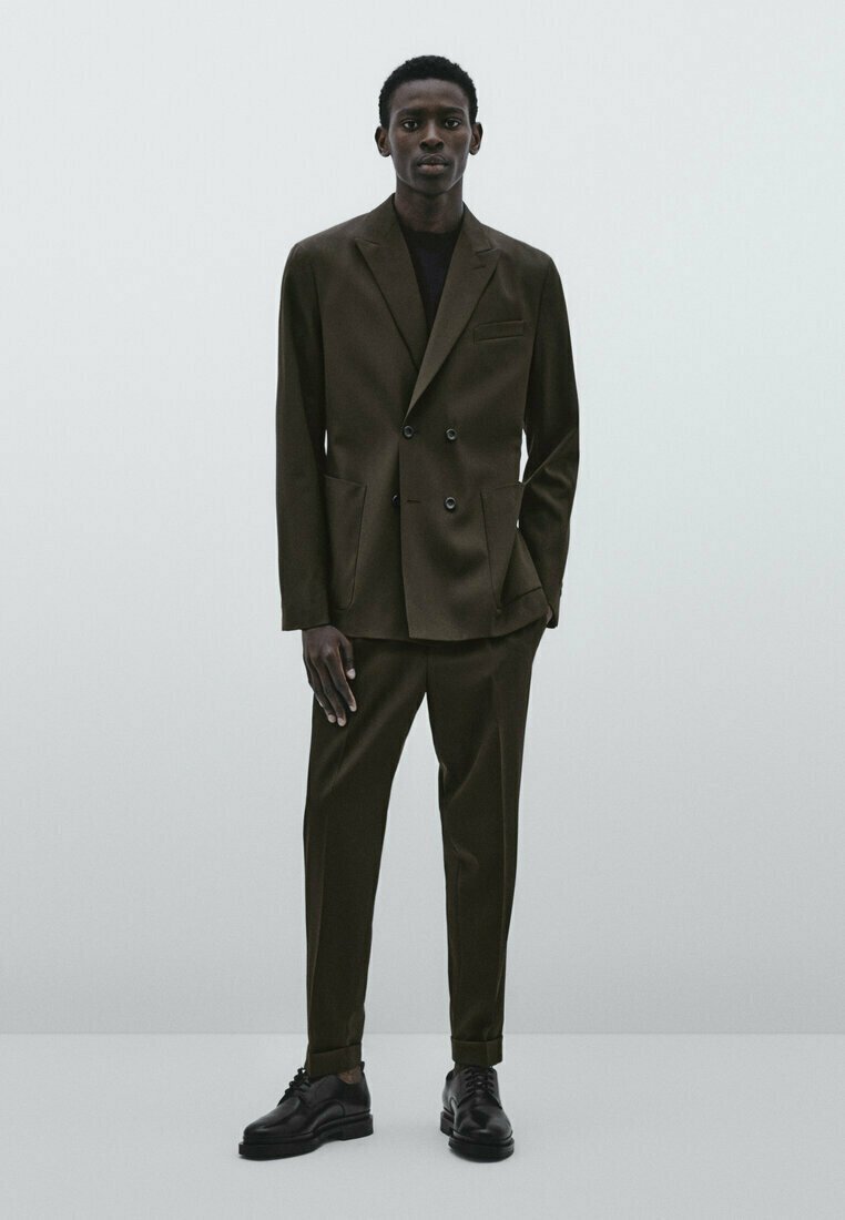 Massimo Dutti STUDIO - TECHNICAL - Anzugsakko - Khaki