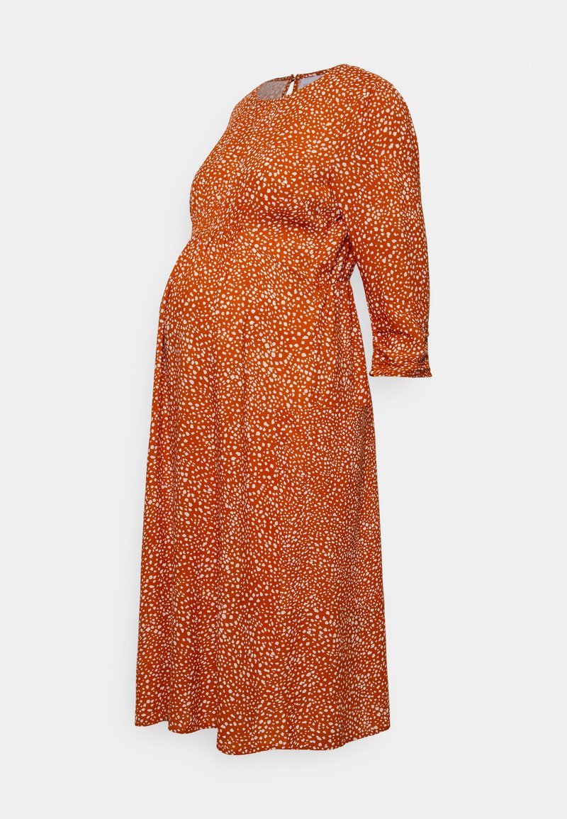 Mamalicious MLHELLA DRESS - Jerseykleid - Bombay Brown
