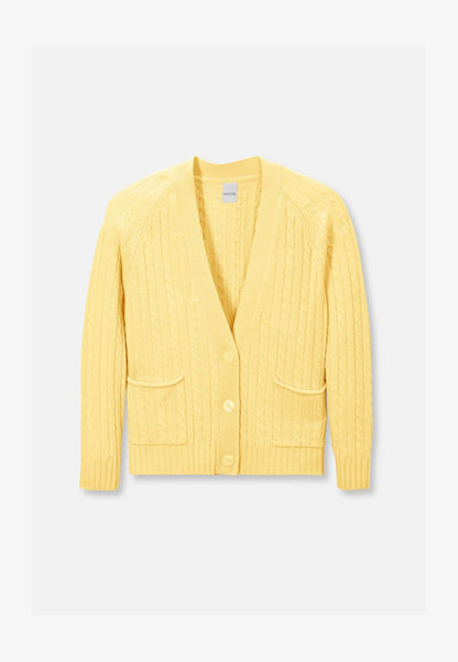 IN ANGESAGTEN FARBEN - Strickjacke - Vanille