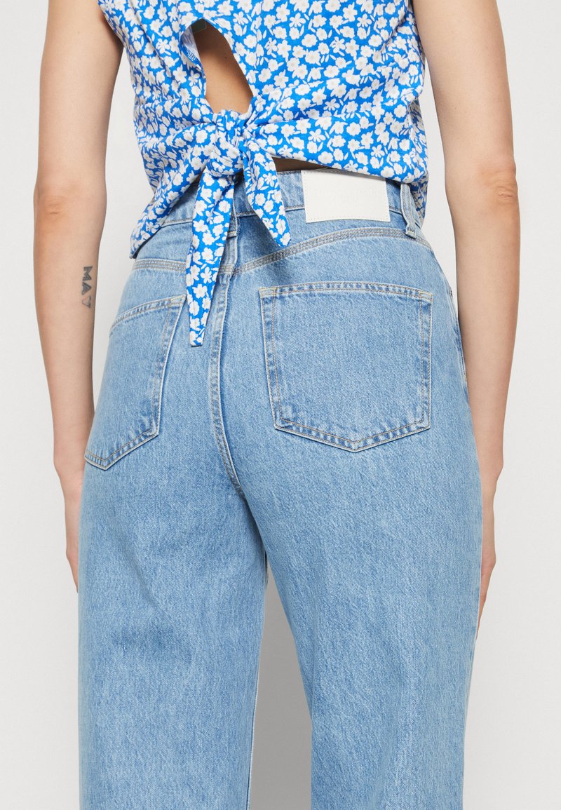 Marc O'Polo DENIM TROUSERS SUPER HIGH WAIST LOOSE LEG EXTENDED FULL LENGTH - Jeans Relaxed Fit - Multi/light Vintage Cobalt Blu