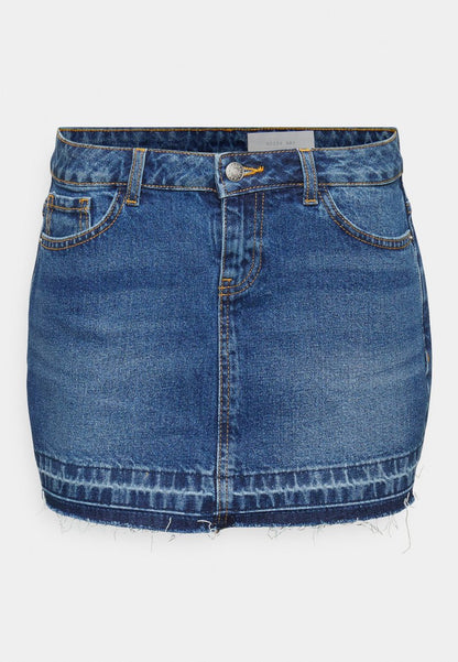 Noisy May Petite NMCARY MINI SKIRT - Jeansrock - Blue Denim