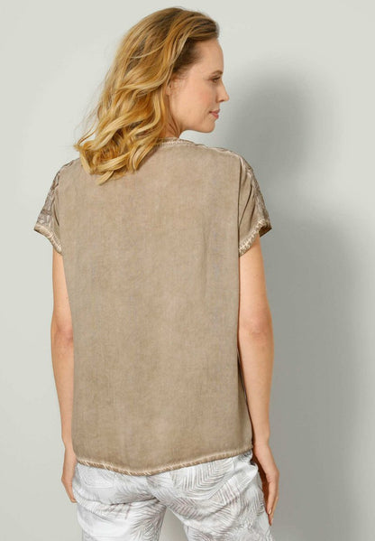  SCHLUPF - Bluse - Braun