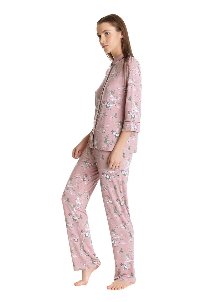  CHINESE TEAHOUSE - Nachtwäsche Set - Lightpink Allover