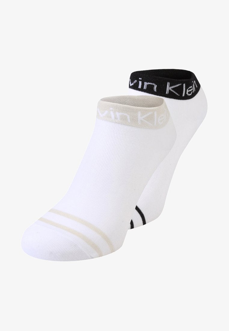 CALVIN KLEIN UNDERWEAR ZOEY ANKLET 2 PACK - Socken - White
