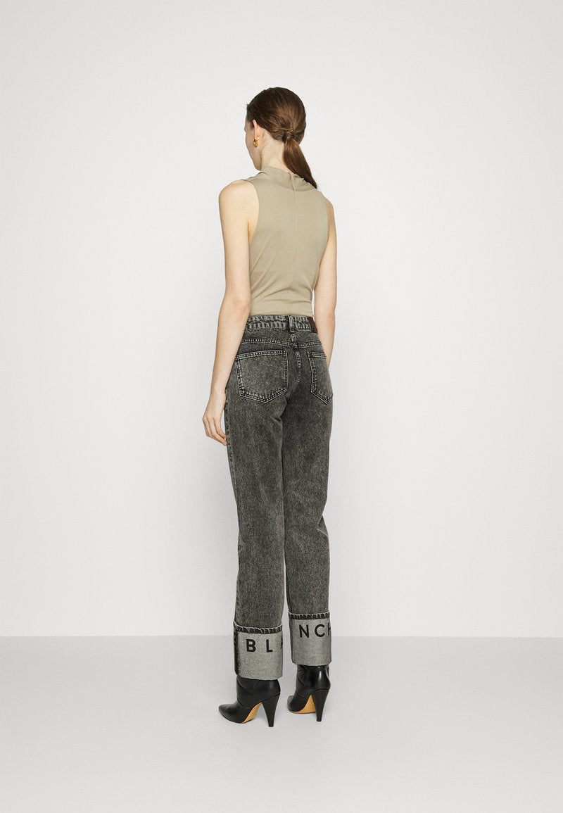 Blanche GIANNA JEANS - Jeans Straight Leg - Grey Denim