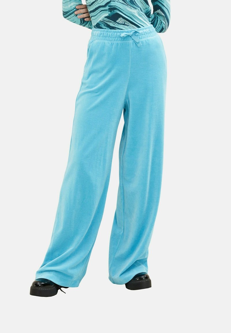 TOM TAILOR Denim SAMT OPTIK - Stoffhose - Blue Voltage