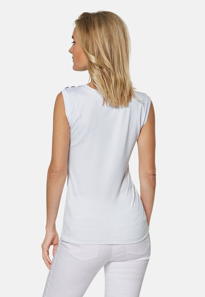  GLITZERPRINT - Top - Weiß