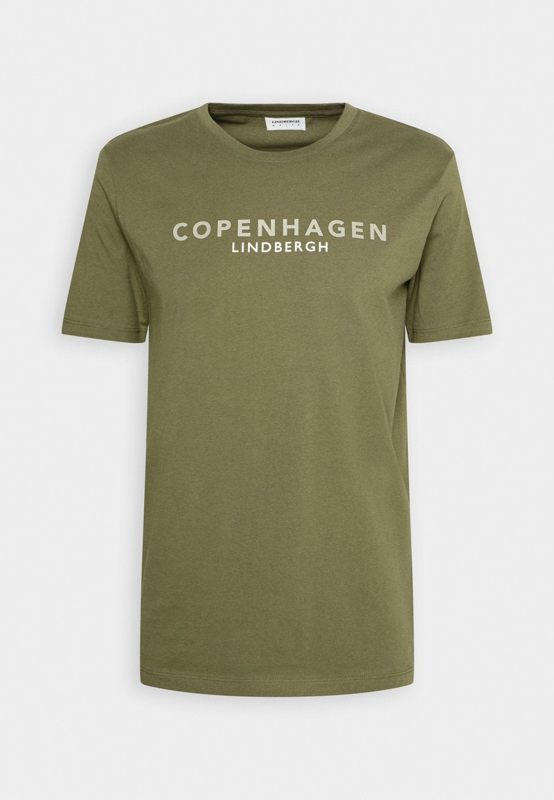 Lindbergh COPENHAGEN TEE - T-Shirt Print - Army