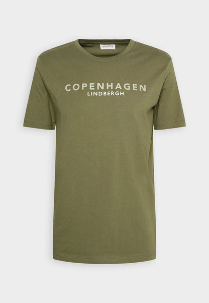 Lindbergh COPENHAGEN TEE - T-Shirt Print - Army