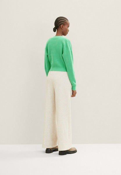 TOM TAILOR Denim IN WICKEL-OPTI - Strickjacke - Strong Green