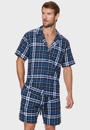 Cyberjammies KURZARM - Nachtwäsche Shirt - Blue Checks