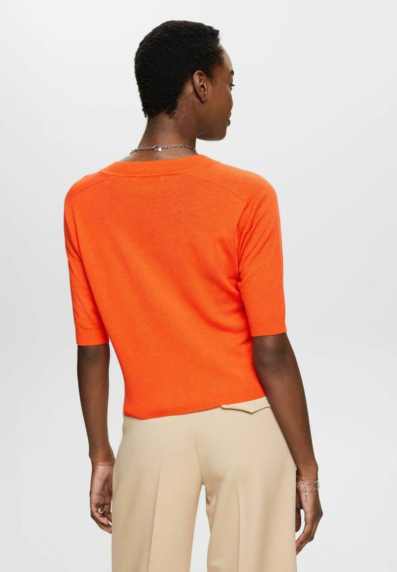 ESPRIT SUS LI BLEND TE - T-Shirt Basic - Orange Red New