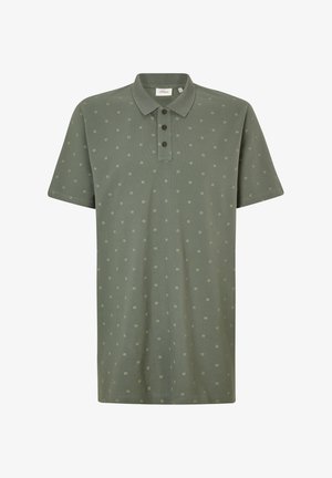 S.Oliver MIT ALLOVERMUSTER - Poloshirt - Khaki Oliv Aop