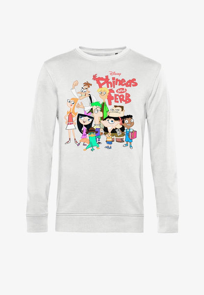 Henry Tiger PHINEAS AND FERB THE GROUP - Sweatshirt - White