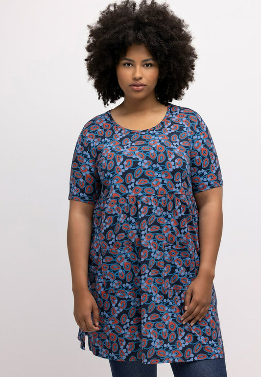 Ulla Popken PRINT - T-Shirt Print - Navy Blue Multi