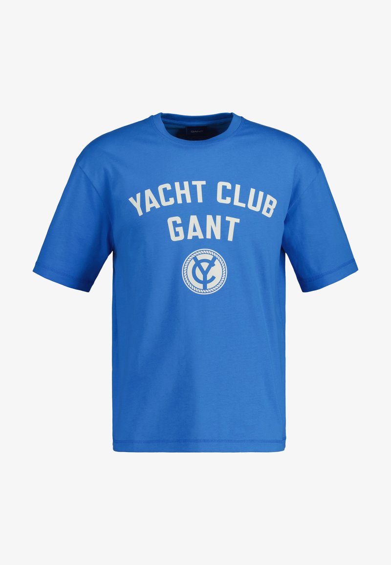Gant YACHT CLUB - T-Shirt Print - Day Blue