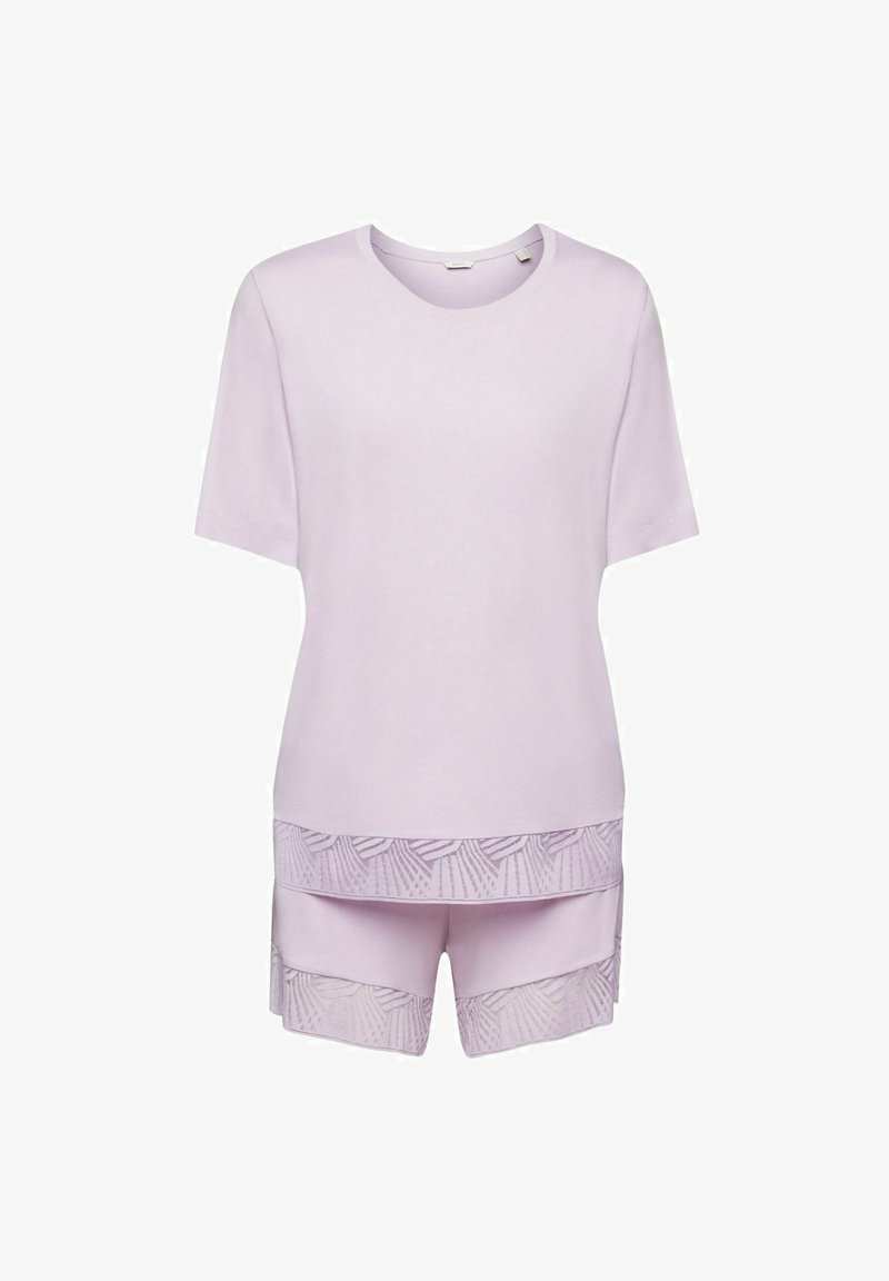 ESPRIT SET MIT SPITZENBESATZ - Nachtwäsche Set - Violet