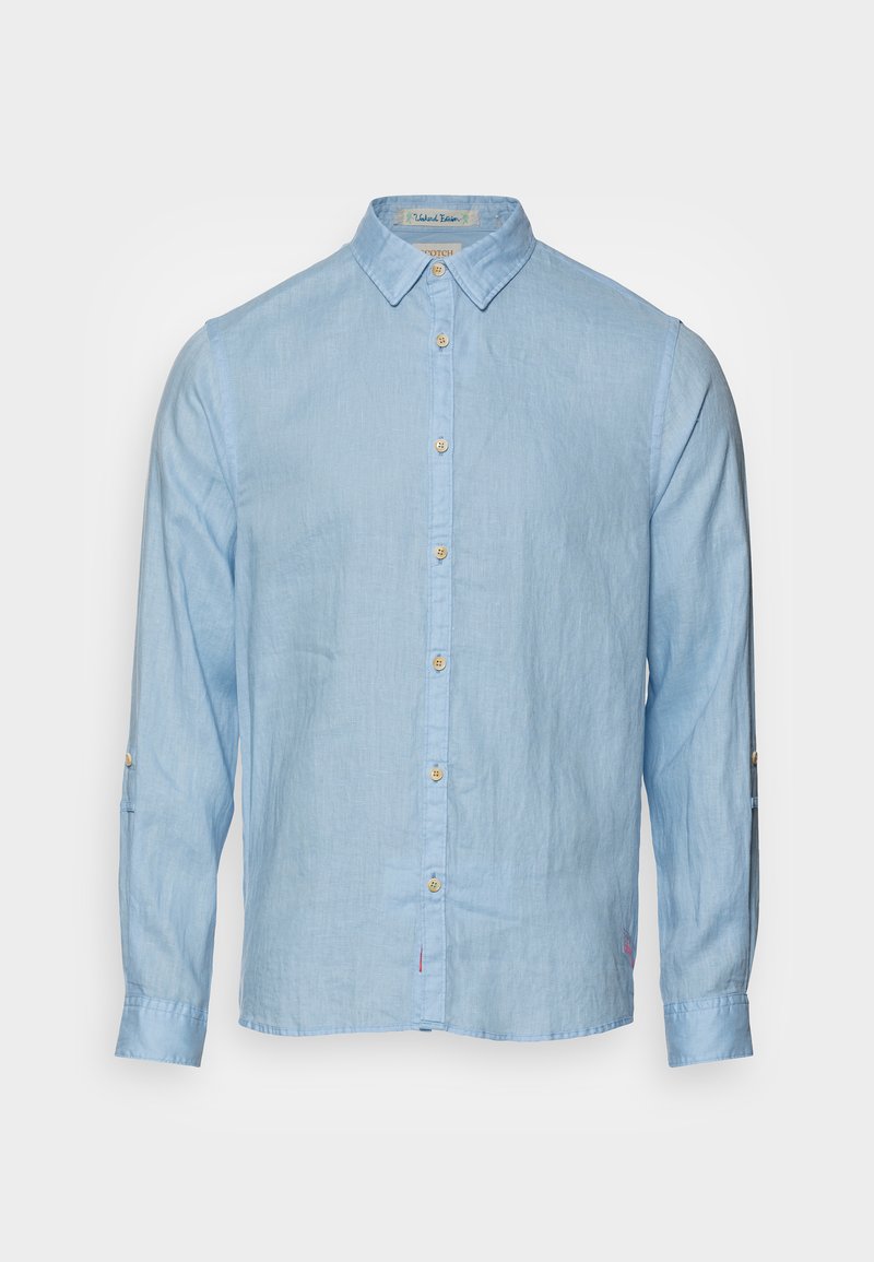 Scotch & Soda REGULAR FIT SHIRT WITH SLEEVE ROLL UP - Hemd - Marine