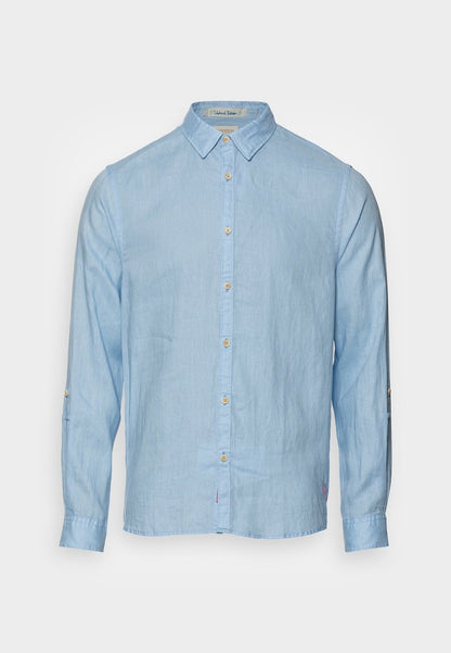 Scotch & Soda REGULAR FIT SHIRT WITH SLEEVE ROLL UP - Hemd - Marine
