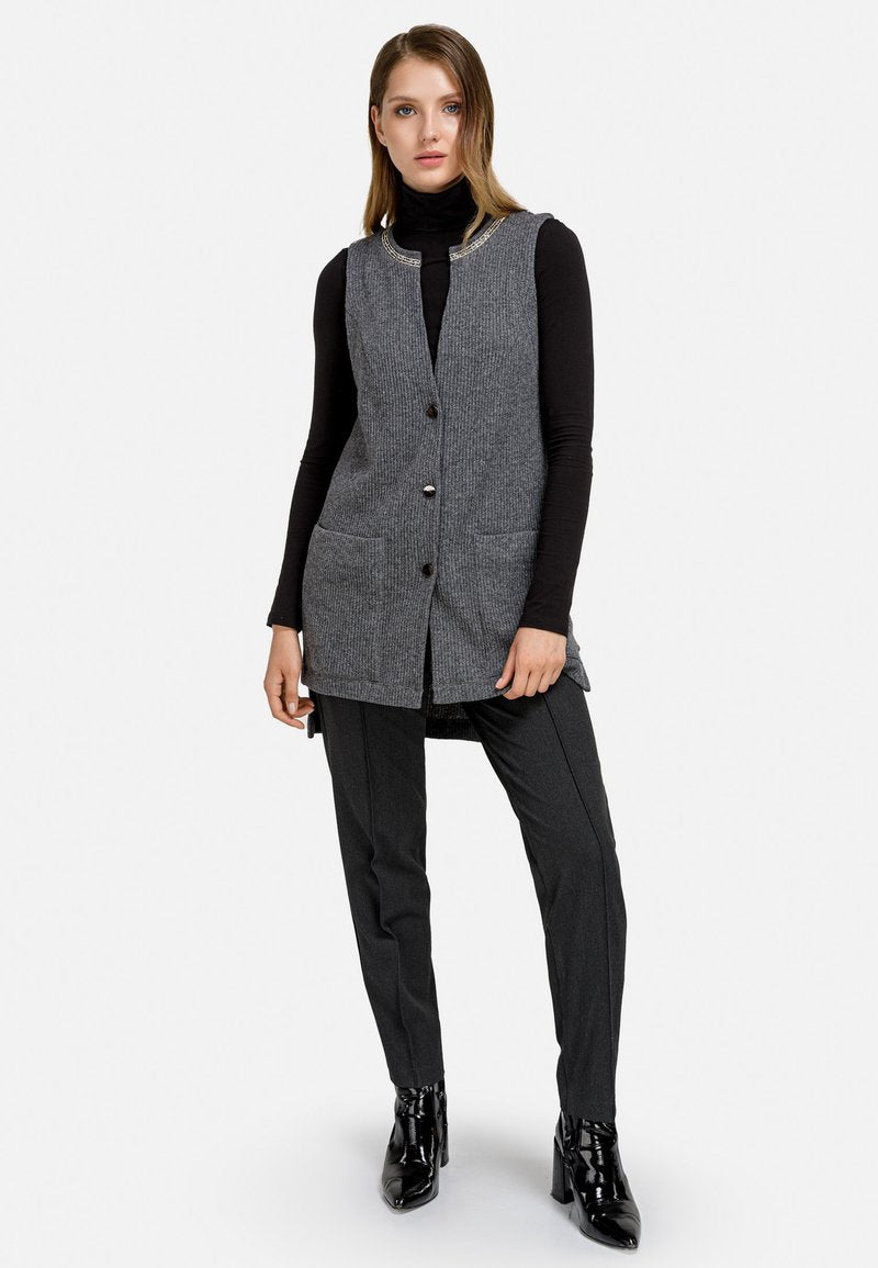 HELMIDGE Stoffhose - Dunkel Grau